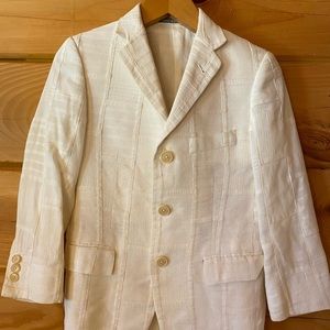 His First Hickey Freeman, Sports Coat. size 6 boys. Slightly off white